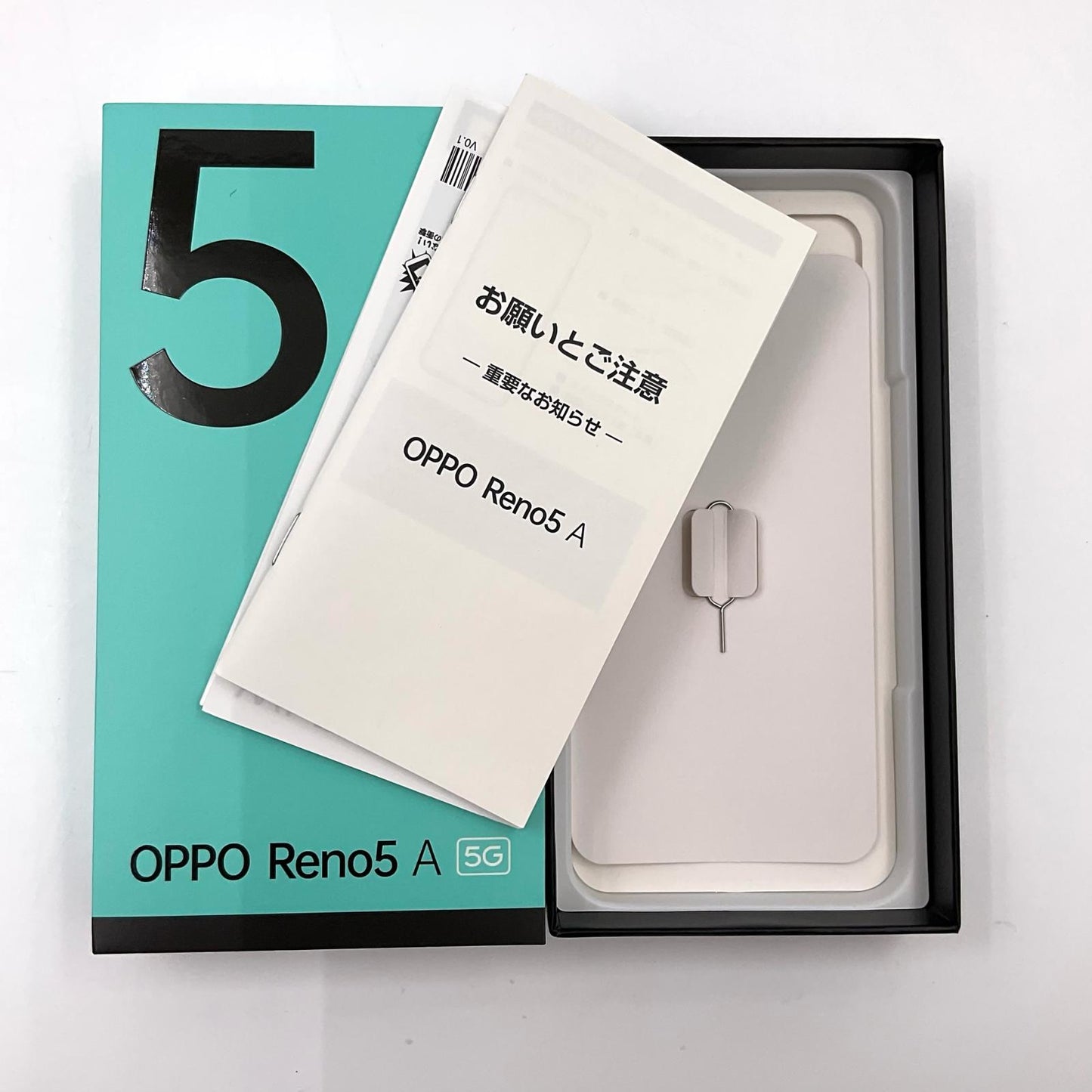 【全額返金保証】【最速発送】OPPO Reno 5A 128GB アイスブルー Softbank A101OP 白ロム 動作確認済