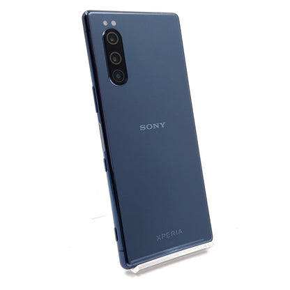 【全額返金保証】【最速発送】Sony Xperia 5 64GB ブルー au SOV41 白ロム 動作確認済