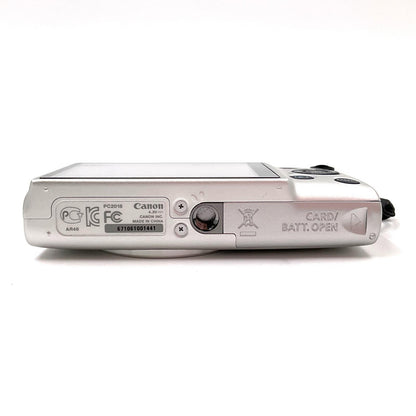 【全額返金保証】【最速発送】Canon コンパクトデジタルカメラ IXY 90F [シルバー] 美品 動作確認済