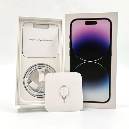 【全額返金保証】【最速発送】Apple iPhone iPhone 14 Pro 256GB ディープパープル docomo 白ロム 動作確認済 82%