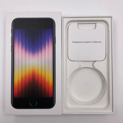 【全額返金保証】【最速発送】Apple iPhone iPhone SE（第3世代） 64GB ミッドナイト SIMフリー 白ロム 動作確認済 87%