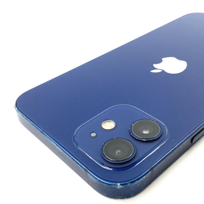 【全額返金保証】【最速発送】Apple iPhone iPhone 12 64GB ブルー au 白ロム 動作確認済 76%
