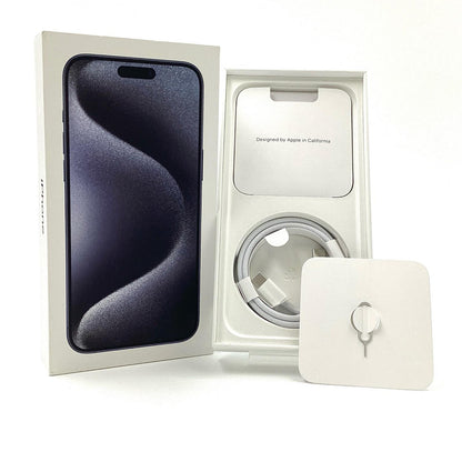 【全額返金保証】【最速発送】Apple iPhone iPhone 15 Pro Max 1TB ブルーチタニウム docomo 動作確認済 85%