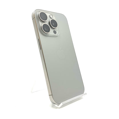 【全額返金保証】【最速発送】Apple iPhone iPhone 15 Pro 128GB ナチュラルチタニウム SIMフリー 白ロム 美品 動作確認済 86%