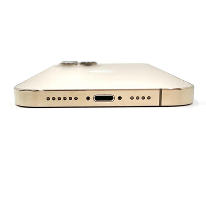 【全額返金保証】【最速発送】Apple iPhone iPhone 12 Pro Max 256GB ゴールド docomo 白ロム 動作確認済 89%