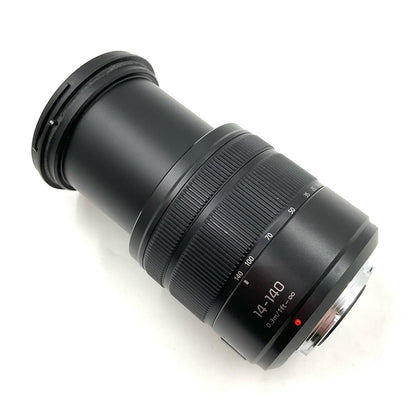 【全額返金保証】【最速発送】Panasonic LUMIX G VARIO 14-140mm/F3.5-5.6 ASPH./POWER O.I.S. H-FS14140-KA [ブラック] 動作確認済