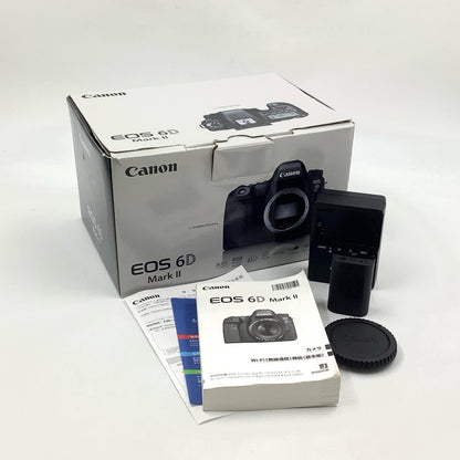 【全額返金保証】【最速発送】Canon デジタル一眼 EOS 6D Mark II ボディ ブラック 動作確認済