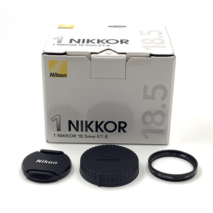 【全額返金保証】【最速発送】Nikon 1 NIKKOR 18.5mm f/1.8 [ブラック] 美品 動作確認済
