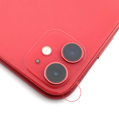 【全額返金保証】【最速発送】Apple iPhone iPhone 11 128GB (PRODUCT)RED SIMフリー 白ロム 動作確認済 87%