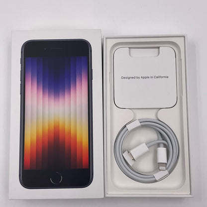 【全額返金保証】【最速発送】Apple iPhone iPhone SE（第3世代） 64GB ミッドナイト docomo 白ロム 超美品 動作確認済