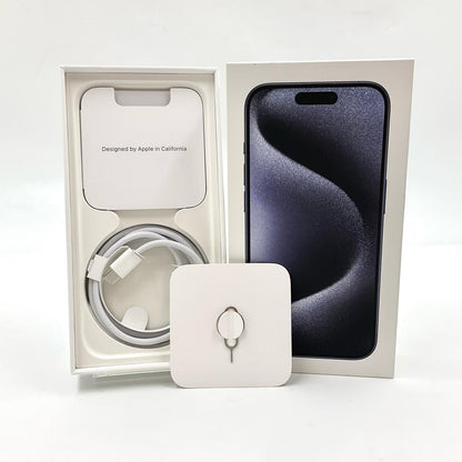 【全額返金保証】【最速発送】Apple iPhone iPhone 15 Pro 256GB ブルーチタニウム SIMフリー 白ロム 動作確認済 83%