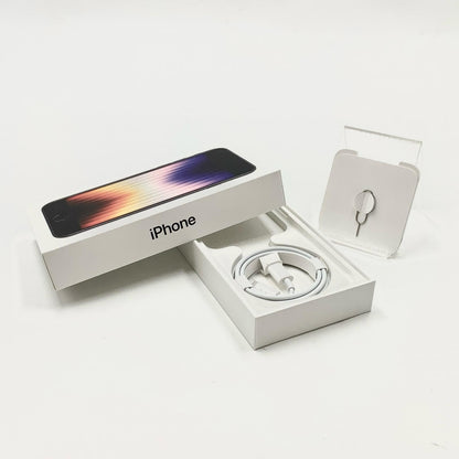 【全額返金保証】【最速発送】Apple iPhone iPhone SE（第3世代） 128GB ミッドナイト au 白ロム 動作確認済 82%