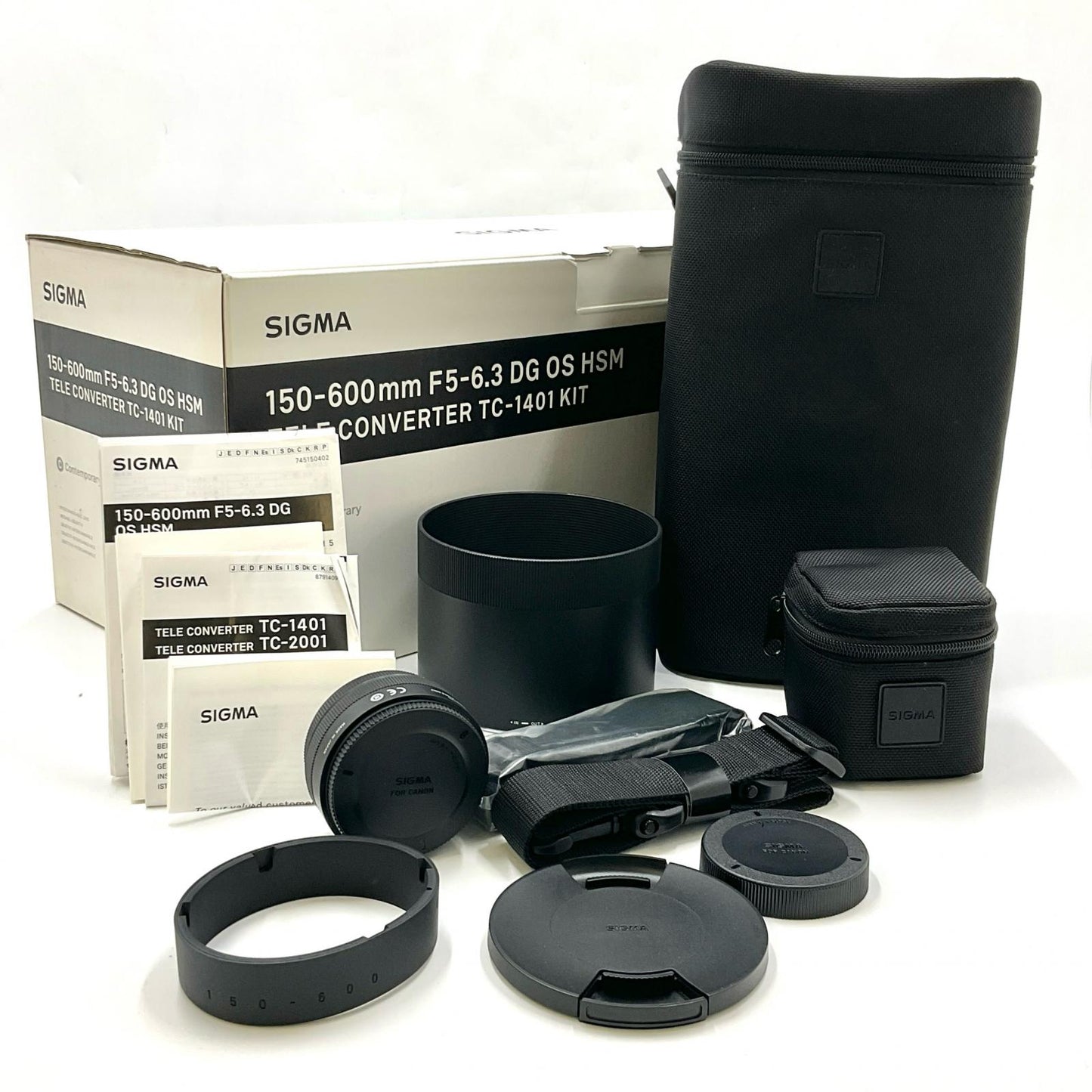 【全額返金保証】【最速発送】SIGMA 150-600mm F5-6.3 DG OS HSM Contemporary テレコンバーターキット [キヤノン用] 動作確認済