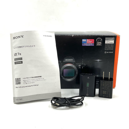 【全額返金保証】【最速発送】Sony デジタル一眼 α7 III ILCE-7M3 ボディ ブラック 動作確認済
