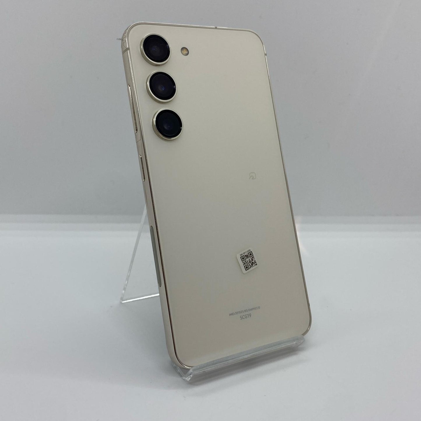 【最速発送】SAMSUNG Galaxy S23 256GB Cream au SCG19 白ロム【難有】