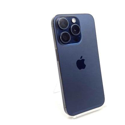 【全額返金保証】【最速発送】Apple iPhone iPhone 15 Pro 128GB ブルーチタニウム docomo SIMフリー 動作確認済 86%