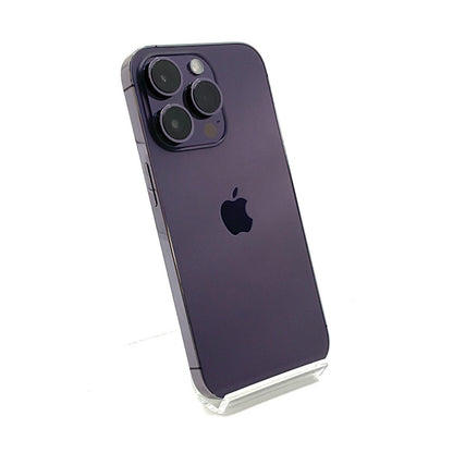 【全額返金保証】【最速発送】Apple iPhone iPhone 14 Pro 256GB ディープパープル SIMフリー 白ロム 動作確認済 80%