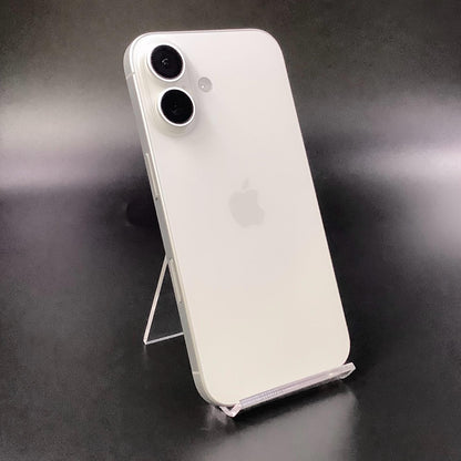 【全額返金保証】【最速発送】Apple iPhone iPhone 16 128GB ホワイト au SIMフリー 白ロム 動作確認済 100%