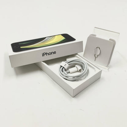 【全額返金保証】【最速発送】Apple iPhone iPhone SE（第2世代） 128GB ブラック SIMフリー 白ロム 動作確認済 80%