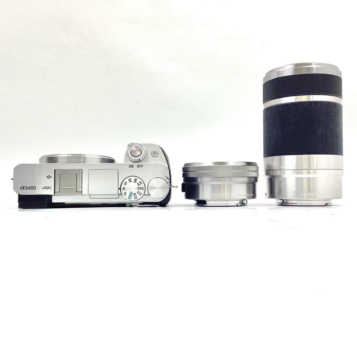 【全額返金保証】【最速発送】Sony デジタル一眼 α6400 ILCE-6400Y ダブルズームレンズキット シルバー 動作確認済