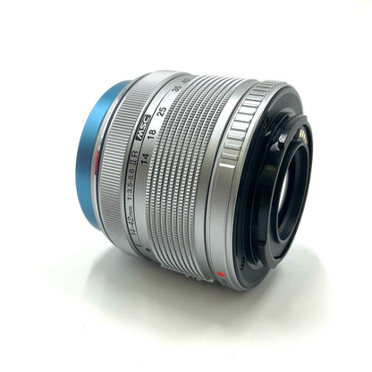 【全額返金保証】【最速発送】OLYMPUS M.ZUIKO DIGITAL 14-42mm F3.5-5.6 II R [シルバー] 超美品 動作確認済