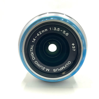 【全額返金保証】【最速発送】OLYMPUS M.ZUIKO DIGITAL 14-42mm F3.5-5.6 II R [シルバー] 超美品 動作確認済