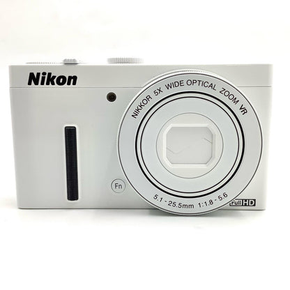 【全額返金保証】【最速発送】Nikon コンパクトデジタルカメラ COOLPIX P340 [ホワイト] 美品 動作確認済