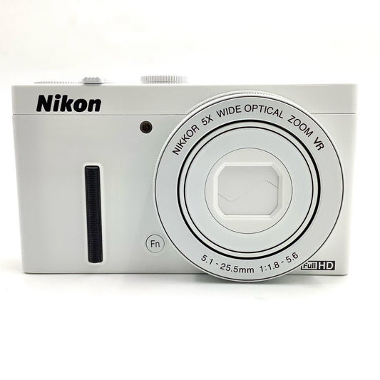 【全額返金保証】【最速発送】Nikon コンパクトデジタルカメラ COOLPIX P340 [ホワイト] 美品 動作確認済