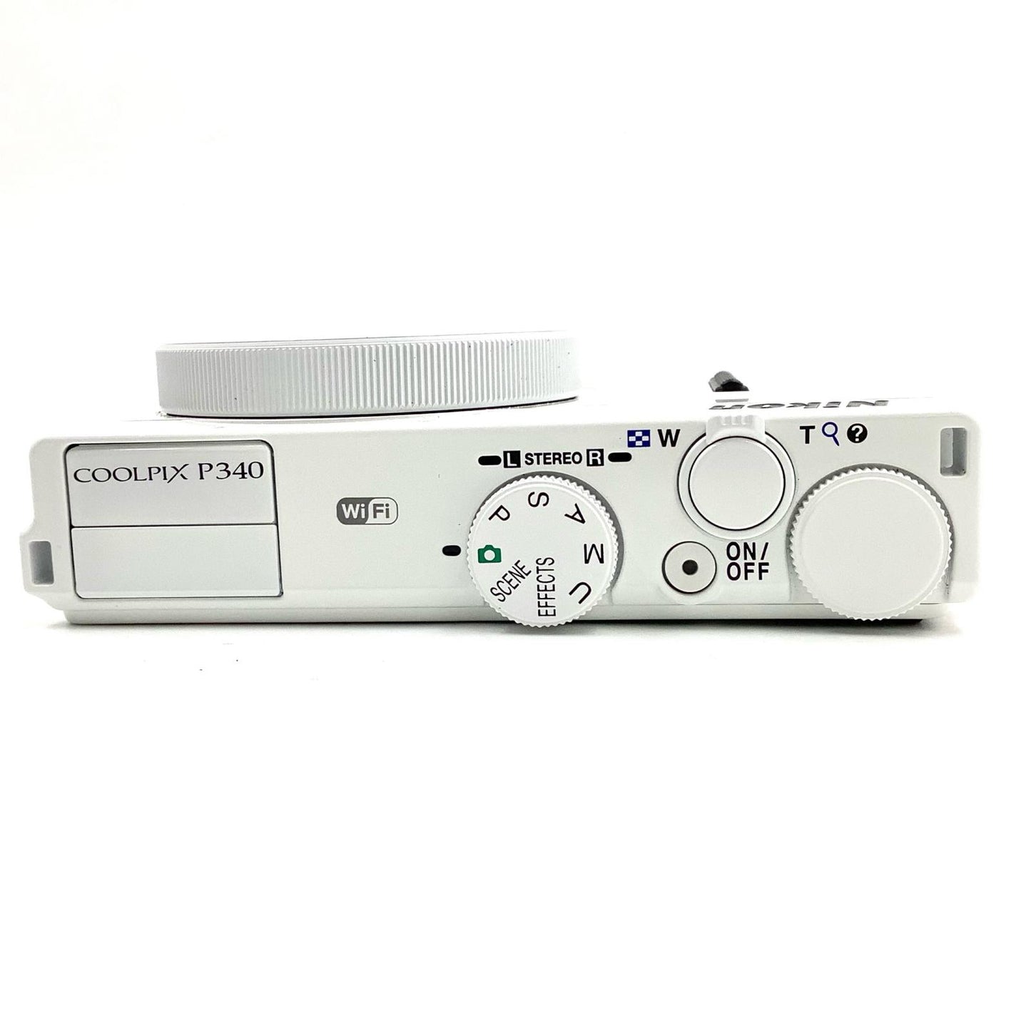 【全額返金保証】【最速発送】Nikon コンパクトデジタルカメラ COOLPIX P340 [ホワイト] 美品 動作確認済