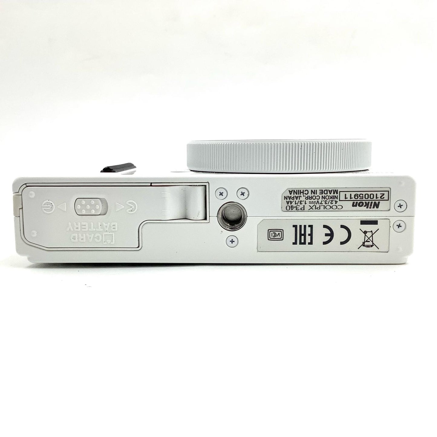 【全額返金保証】【最速発送】Nikon コンパクトデジタルカメラ COOLPIX P340 [ホワイト] 美品 動作確認済