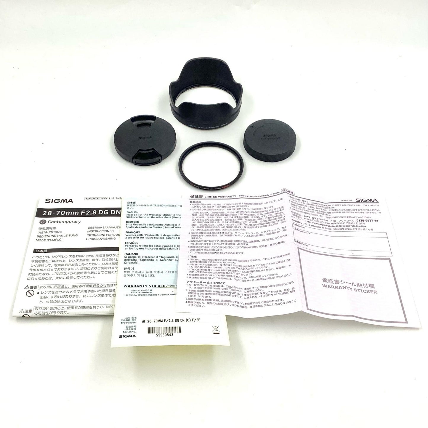 【全額返金保証】【最速発送】SIGMA 28-70mm F2.8 DG DN [ソニーE用] 動作確認済