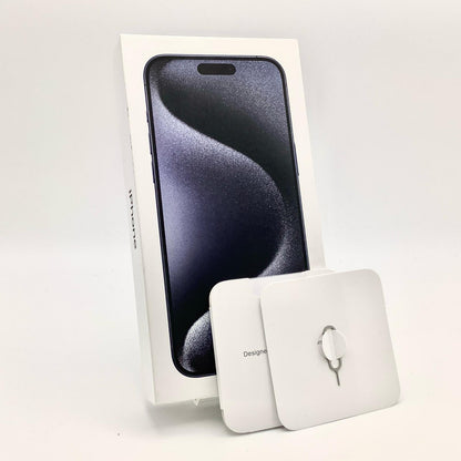 【全額返金保証】【最速発送】Apple iPhone iPhone 15 Pro Max 256GB ブルーチタニウム Softbank SIMフリー 動作確認済 91%