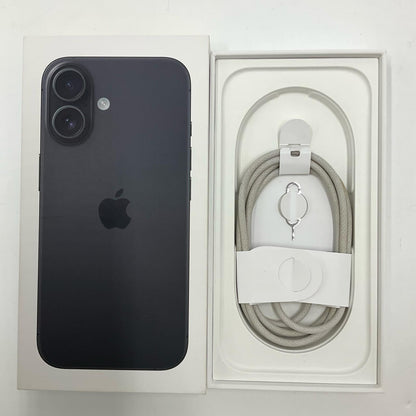 【全額返金保証】【最速発送】Apple iPhone iPhone 16 256GB ブラック SIMフリー 白ロム 動作確認済 95%