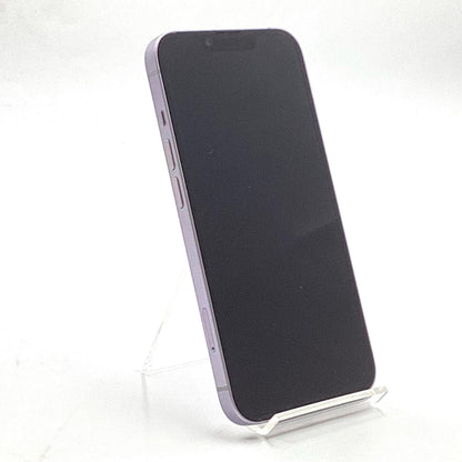 【全額返金保証】【最速発送】Apple iPhone iPhone 14 128GB パープル au 白ロム 動作確認済 85%