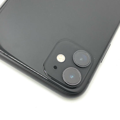 【全額返金保証】【最速発送】Apple iPhone iPhone 11 64GB ブラック au 白ロム 動作確認済 95%