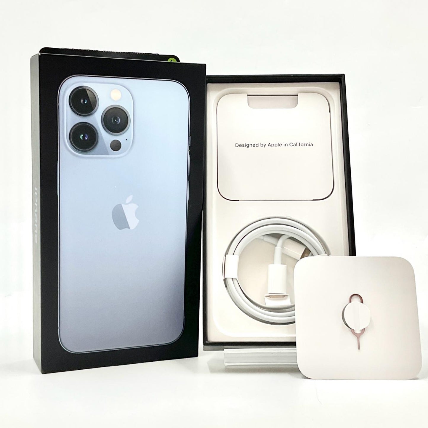 【全額返金保証】【最速発送】Apple iPhone iPhone 13 Pro 128GB シエラブルー Softbank 動作確認済 80%