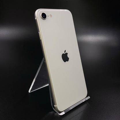 【全額返金保証】【最速発送】Apple iPhone iPhone SE（第3世代） 128GB スターライト SIMフリー 白ロム 動作確認済 82%
