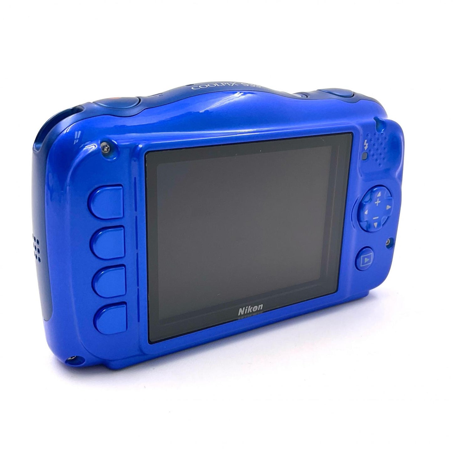 【全額返金保証】【最速発送】Nikon コンパクトデジタルカメラ COOLPIX S33 ブルー 美品 動作確認済