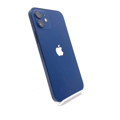 【全額返金保証】【最速発送】Apple iPhone iPhone 12 128GB ブルー docomo SIMフリー 白ロム 動作確認済 85%