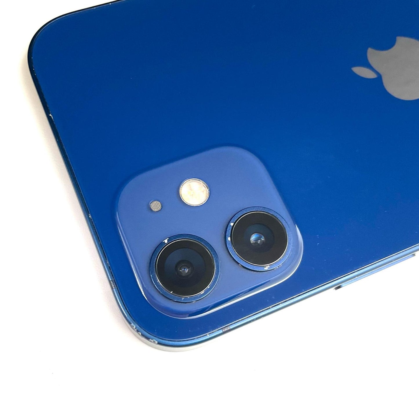 【全額返金保証】【最速発送】Apple iPhone iPhone 12 128GB ブルー docomo SIMフリー 白ロム 動作確認済 85%