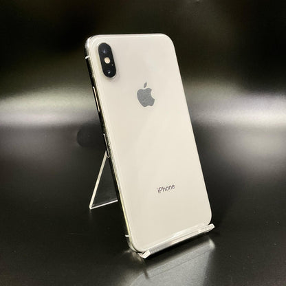 【全額返金保証】【最速発送】Apple iPhone iPhone X 256GB シルバー docomo 白ロム 動作確認済 76%