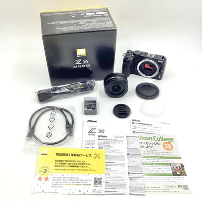 【全額返金保証】【最速発送】Nikon デジタル一眼 Z 30 16-50 VR レンズキット ブラック 超美品 動作確認済