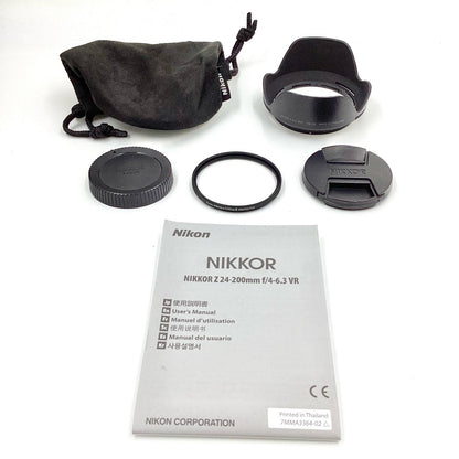 【全額返金保証】【最速発送】Nikon NIKKOR Z 24-200mm f/4-6.3 VR 美品 動作確認済