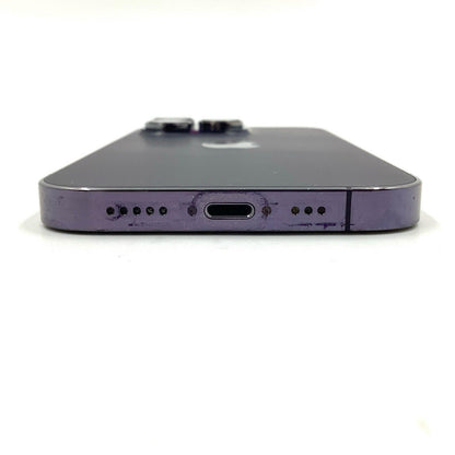 【全額返金保証】【最速発送】Apple iPhone iPhone 14 Pro 128GB ディープパープル SIMフリー 白ロム 動作確認済 83%