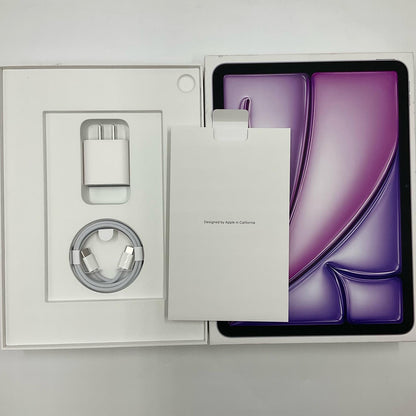 【全額返金保証】【最速発送】Apple iPad Air 11インチ 第6世代 128GB パープル Wi-Fi 超美品 動作確認済