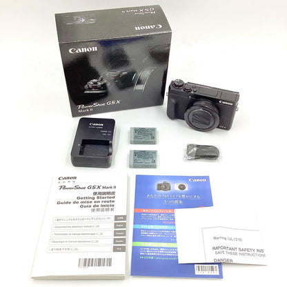 【全額返金保証】【最速発送】Canon コンパクトデジタルカメラ PowerShot G5 X Mark II 美品 動作確認済