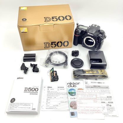 【全額返金保証】【最速発送】Nikon デジタル一眼 D500 ボディ ブラック 美品 動作確認済
