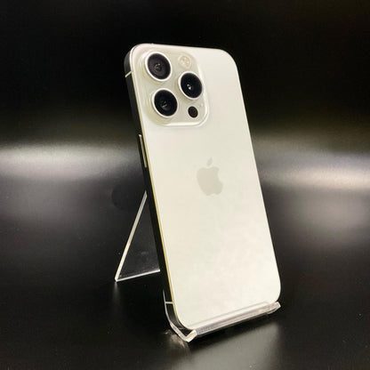 【全額返金保証】【最速発送】Apple iPhone iPhone 15 Pro 256GB ホワイトチタニウム SIMフリー 白ロム 美品 動作確認済 88%