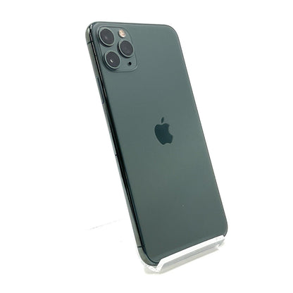 【最速発送】Apple iPhone iPhone 11 Pro Max 256GB ミッドナイトグリーン Softbank 白ロム【難有】 74%