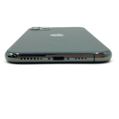 【最速発送】Apple iPhone iPhone 11 Pro Max 256GB ミッドナイトグリーン Softbank 白ロム【難有】 74%
